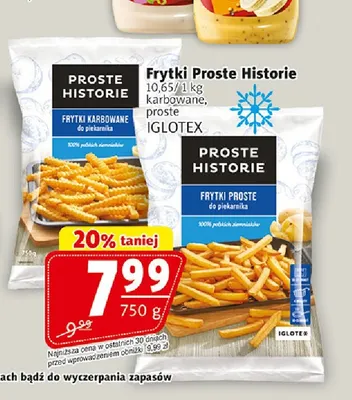 Frytki karbowane Proste Historie promocja w Prim Market