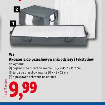 Pokrowce ochronne na ubrania 4-pak W5 promocja w Lidl