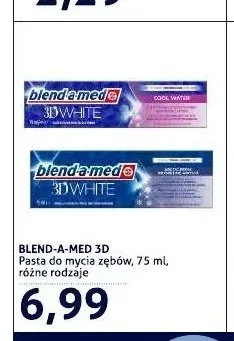 Pasta do mycia zębów Blend-a-med 3D White promocja w Blue Stop