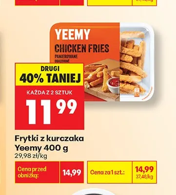 Frytki z kurczaka Yeemy promocja w Biedronka