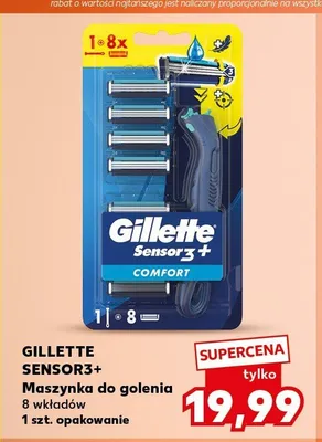 Maszynka do golenia Gillette Sensor3+ Comfort promocja w Kaufland
