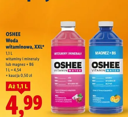 Woda witaminowa, XXL magnez + B6 promocja w Lidl