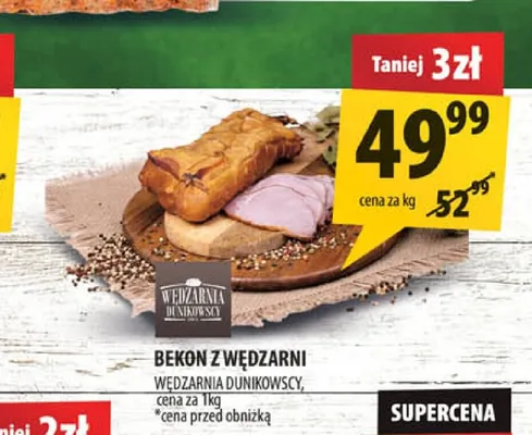 Bekon z wędzarni Wędzarnia Dunikowscy promocja w Arhelan