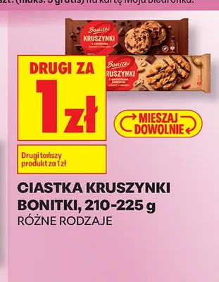 Ciastka Kruszynki z orzechami Bonitki promocja w Biedronka