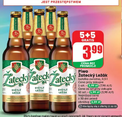 Piwo Žatecký Ležák promocja w Dino