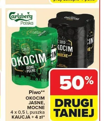 Piwo Okocim promocja w Carrefour Market
