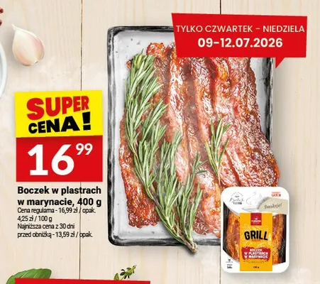Boczek w plastrach w marynacie Białecki Wędzarnia promocja w Twój Market