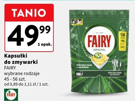 Kapsułki do zmywarki wybrane rodzaje promocja w Intermarche