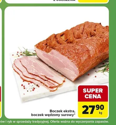 Boczek wędzony surowy promocja w Carrefour Express