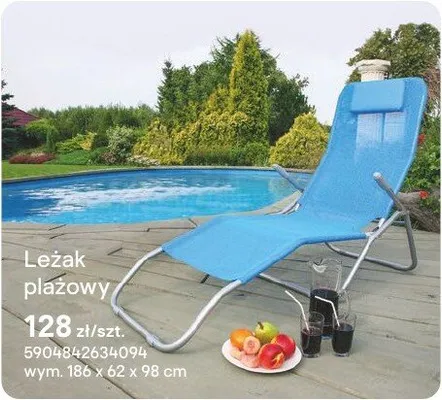 Leżak plażowy promocja w Castorama