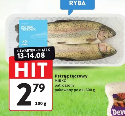 Pstrąg tęczowy patroszony Mirko promocja w Intermarche