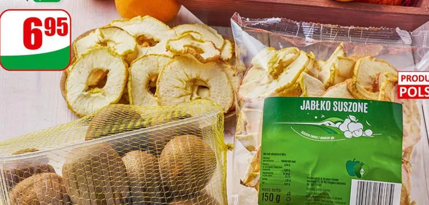 Jabłko suszone promocja w Dino