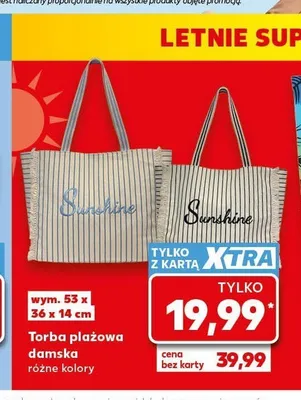 Torba plażowa damska promocja w Kaufland