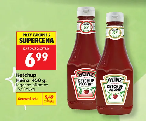 Ketchup pikantny Heinz promocja w Biedronka