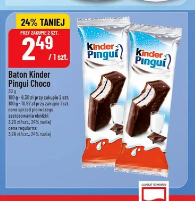 Baton Kinder Pingui Choco promocja w POLOmarket