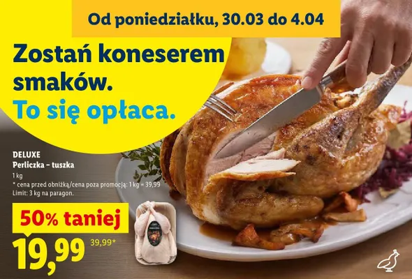 Perliczka tusza Deluxe promocja w Lidl