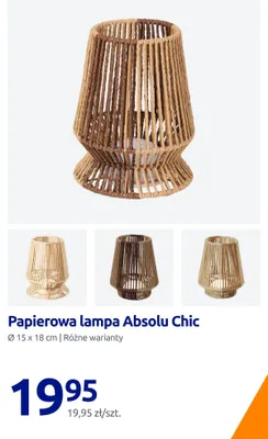 Papierowa lampa Absolu Chic promocja w Action