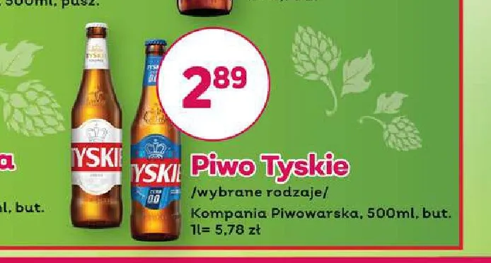 Piwo Tyskie Gronie promocja w Bliski