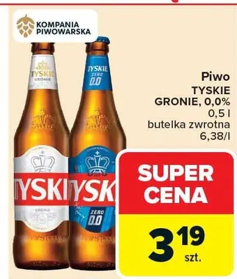 Piwo Gronie bezalkoholowe promocja w Carrefour