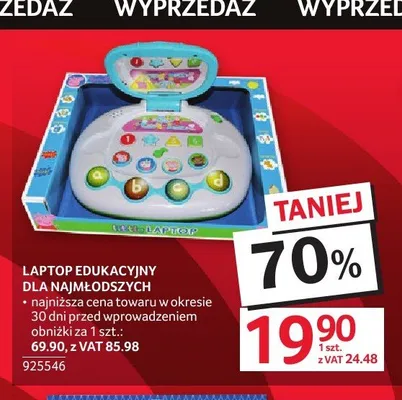 Laptop edukacyjny dla najmłodszych Fisher-Price promocja w Selgros