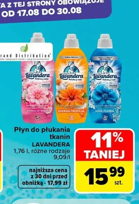 Płyn do płukania tkanin Lavandera Aroma de Rosas promocja w Carrefour