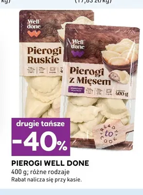 Pierogi z mięsem Well Done promocja w Stokrotka