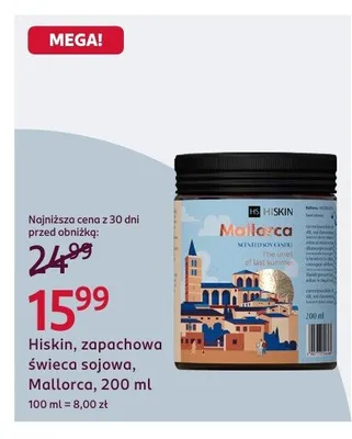 Zapachowa świeca sojowa promocja w Rossmann