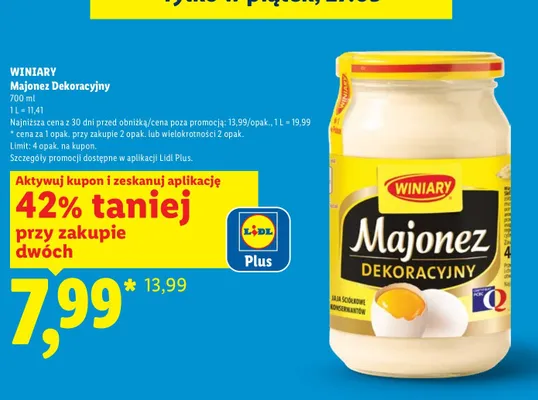 Majonez dekoracyjny promocja w Lidl