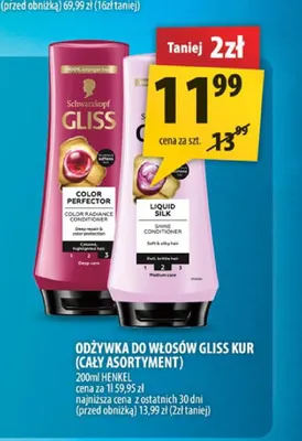 Odżywka do włosów Gliss Kur Liquid Silk promocja w Arhelan