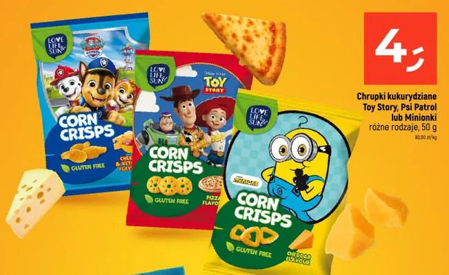 Chrupki kukurydziane Love Life & Sun Toy Story promocja w Dealz