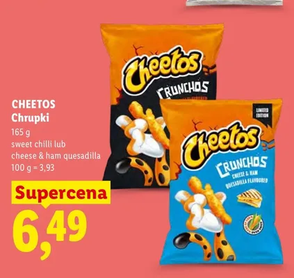 Chrupki Cheetos o smaku sweet chilli promocja w Lidl