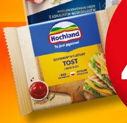 Ser topiony tostowy w plastrach Hochland promocja w Żabka