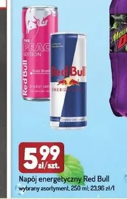 Napój energetyczny Red Bull promocja w Avita