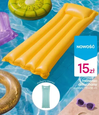 Materac dmuchany 170x55cm promocja w Pepco