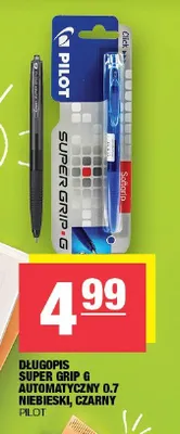 Długopis automatyczny Pilot Super Grip G 0,7 czarny promocja w SPAR