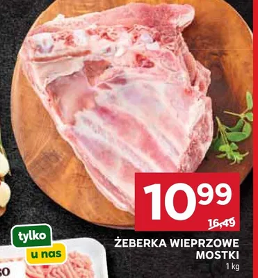 Żeberka wieprzowe mostki promocja w Stokrotka