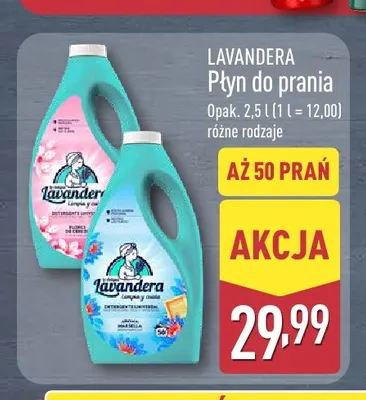 Płyn do prania Lavandera promocja w Aldi