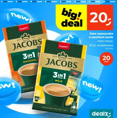 Kawa rozpuszczalna w saszetkach 3in1 Original promocja w Dealz