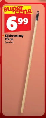 Kij drewniany 115 cm promocja w TOPAZ