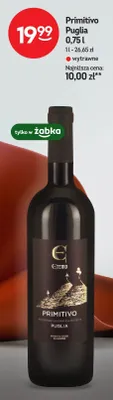 Wino Primitivo Puglia wytrawne Eremo promocja w Żabka