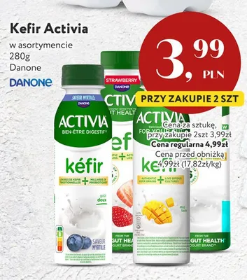 Kefir Activia mango Danone promocja w Market Point