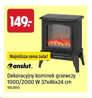Dekoracyjny kominek grzewczy Anslut promocja w Jula