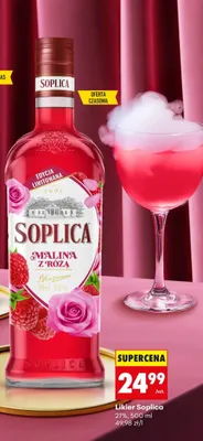 Likier malina z różą promocja w Biedronka