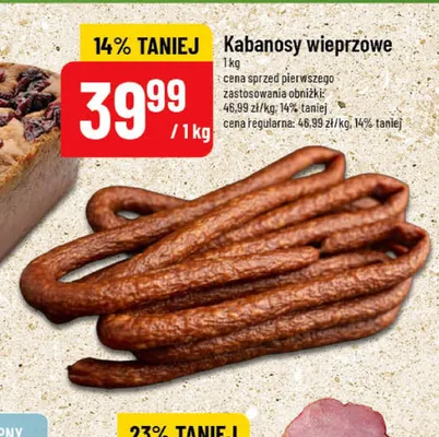 Kabanosy wieprzowe promocja w POLOmarket
