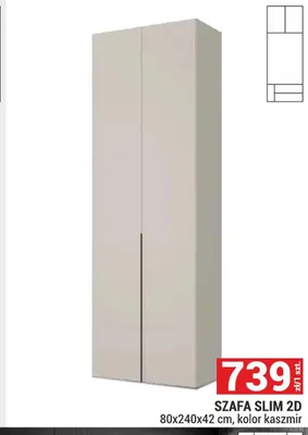 Szafa Slim 2D promocja w Merkury Market