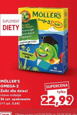 Żelki dla dzieci Möller's Omega-3 promocja w Kaufland