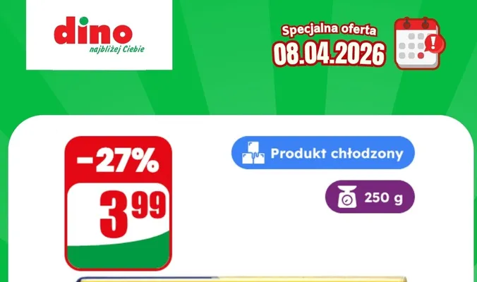 Masło ekstra 82% promocja w Dino