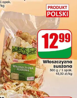 Włoszczyzna suszona promocja w Dino