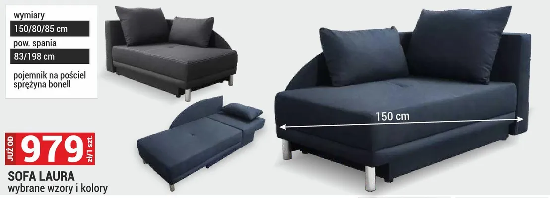 Sofa Laura promocja w Merkury Market
