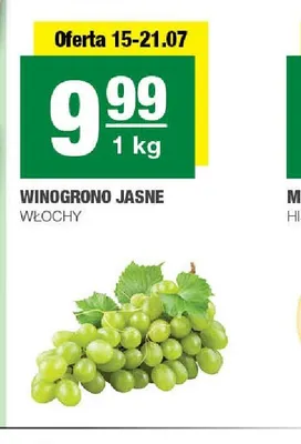 Winogrono jasne Włochy promocja w SPAR